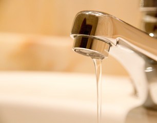 Faucet running water