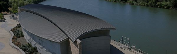 Water treatment plant on a local river